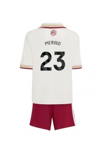 Arsenal Mikel Merino #23 Jalkapallovaatteet Lasten Kolmas peliasu 2025-26 Lyhythihainen (+ Lyhyet housut)